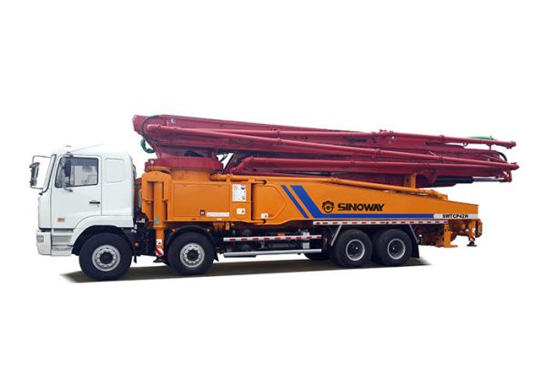 REXROTH Components Truck Mounted Concrete Pump 42m Distributing Height 410HP Power