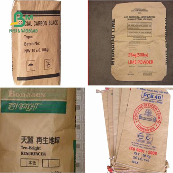 Strong Extensible High Porosity Paper 70g 80g 90g For Cement Sack Manufacturing