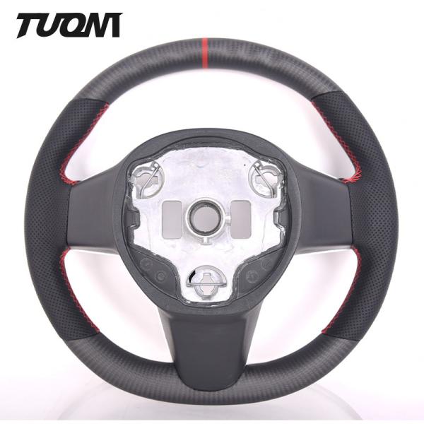 Tesla Model 3 Y Carbon Fiber Matte Round Shape Steering Wheel Design Services