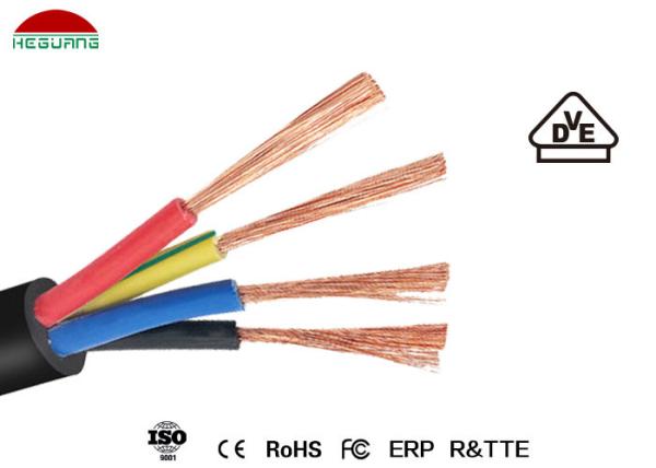 Durable IP68 Pool Light Fittings 4×0.75mm² Four Core Rubber Sheathed Cable