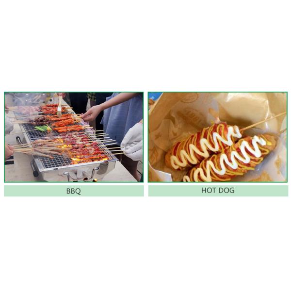 Ручки новаторского естественного гигиенического БАРБЕКЮ 9cm бамбуковые