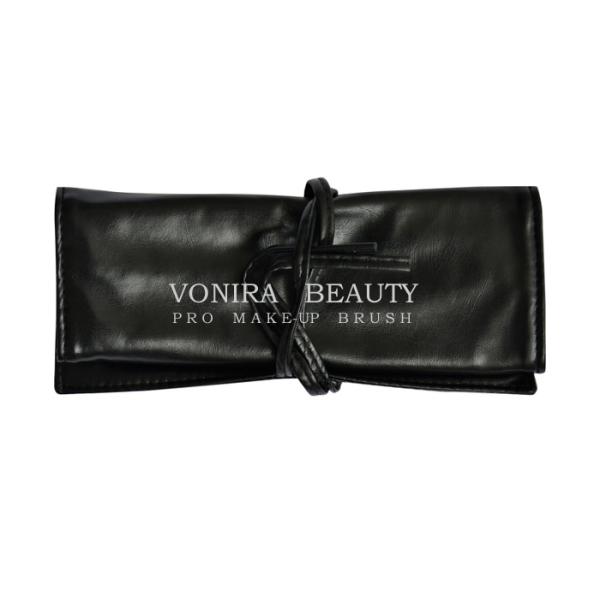Travel Makeup Brush Rolling Case With Belt Strap Pouch Holder Cosmetic Bag Portable