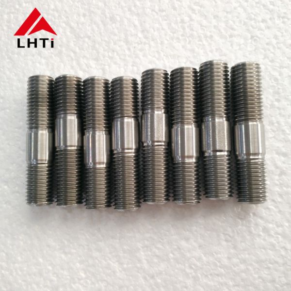 8mm / 10mm Titanium Stud Bolts With Hex Lock Nuts For Chemical