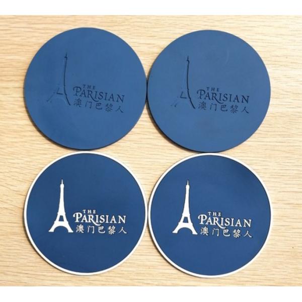 Free Artwork Promotional Gift Giveaways Non Slip Backing Tea Cup PVC Coaster