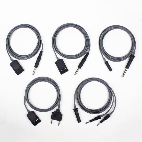 2.0MM Banana Plug Electrosurgica Silicone Bipolar Cable For Forceps