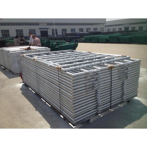 Horse and Sheep Yard Panels for Sale 1.8m x 2.1m 6 Horizontal Rails Oval tube 115x42mm