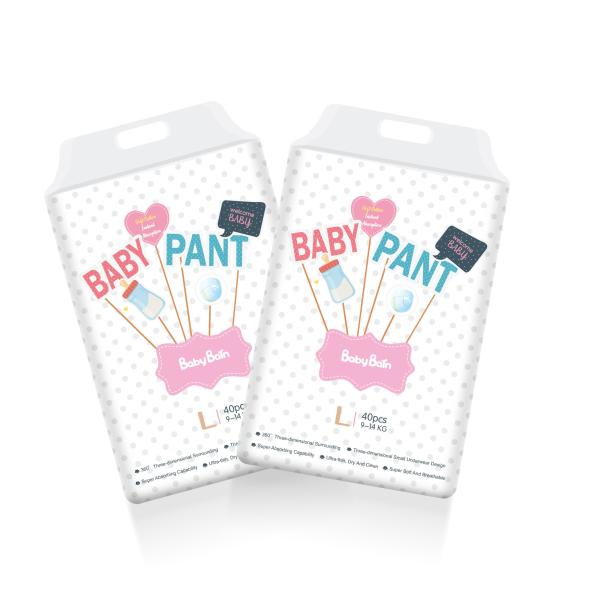 Ultra soft disposable baby diaper pant at wholesale price from baby diaper factory