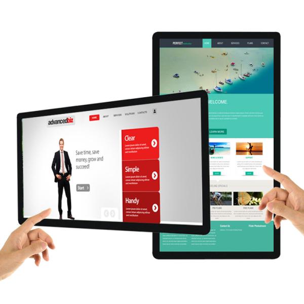 55 inch wall mounted lcd digital signage touch screen interactive kiosk inbuilt Windows system