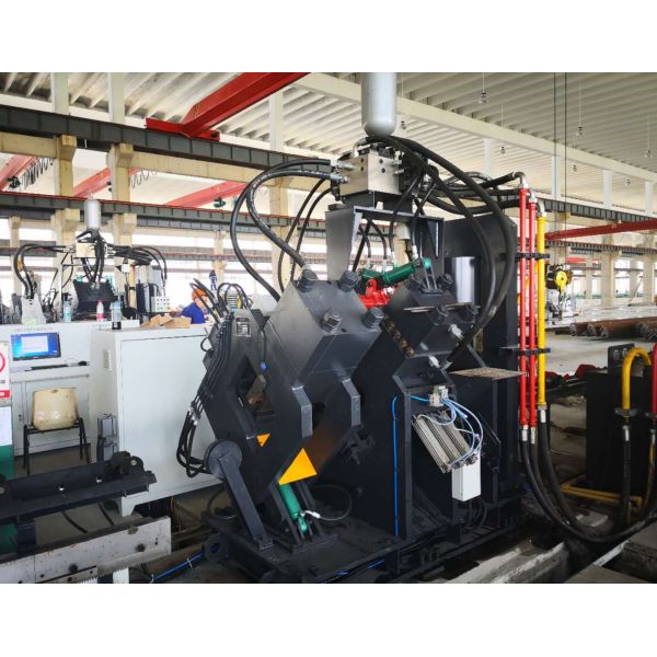 CNC Angle Line Machine Hydraulic Electrical And Pneumatic Systems For Punching Marking Cutting