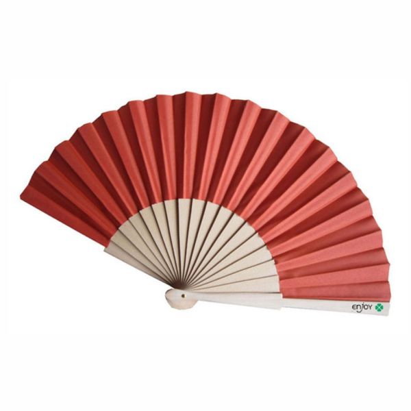 High Quality Polyester Cotton and Paper Wood Hand Fan Handcrafted Hand Fan for Party