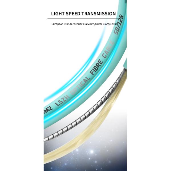 Customized Color Indoor Multi Mode Fiber Optic Cable for Telecom Comunication Network