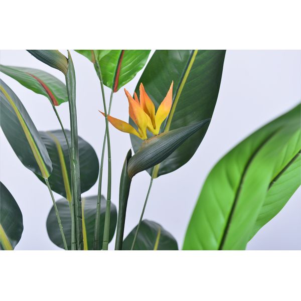 Haihong Factory Wholesale Plastic Decorative Plants 4ft 6ft Bird of Paradise Artificial Plant for  Cafe Shop Decoration