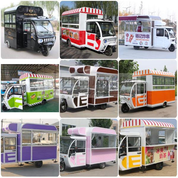Optional Assembly Internal Equipment Electric Tricycle for Fast Food and Beverages