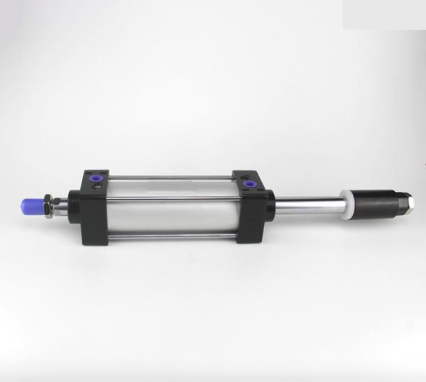 Adjustable Compact Pneumatic Cylinder High Precision Magnet Ring Strong Structure