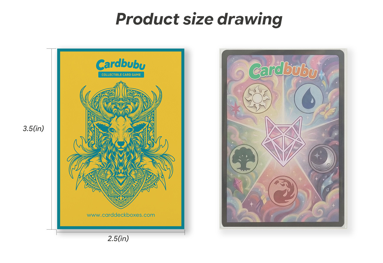 Custom Card Sleeves 66x91mm for TCG Games – Bulk Factory Manufacturer
