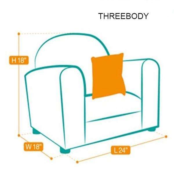 Brown Modern Toddler Sofa Chair , Boys Bedroom Chair Contemporary Kids Furniture