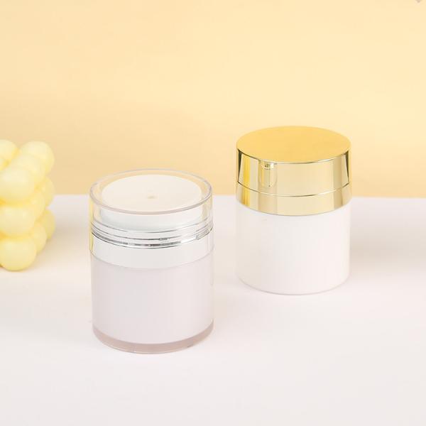 Luxury 15g 30g 50g 100g Personal Care Airless Cream Jar Plastic Airless Bottle Jar