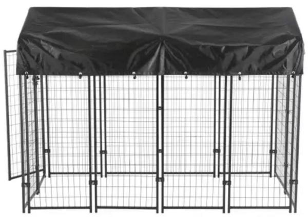 Durable Dog Run Kennel , Large Outdoor Dog Cage With Waterproof Cover
