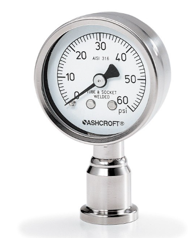 All Stainless Steel Diaphragm Pressure Gauge Low Pressure Measurement Gauges