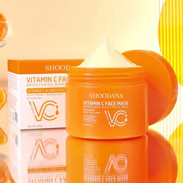 New Arrivals Vitamin C & Arbutin Night Face Mask Brightening Night Facial Mask Anti Wrinkle Moisturizing Vitamin C Face Mask