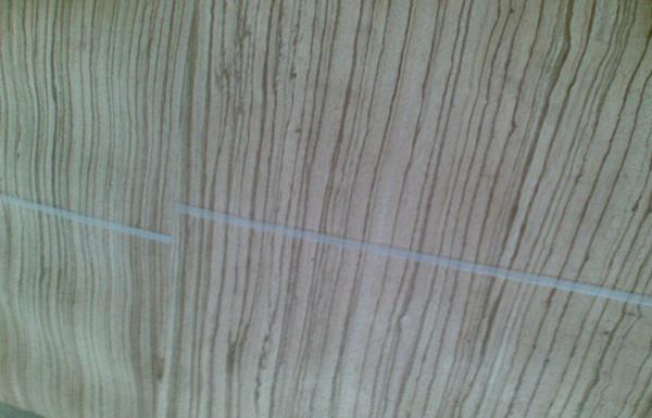 Natural Zebrano Quarter Cut Plywood Veneer , 0.45mm Thickness