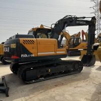Corea Marca Hyundai 150 Crawler Excavadora mediana usada de 15 toneladas Excavadora para la construcción