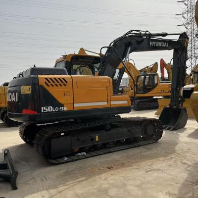 Korea Brand Hyundai 150 Crawler Used medium Excavator 15 Ton Digger for Construction