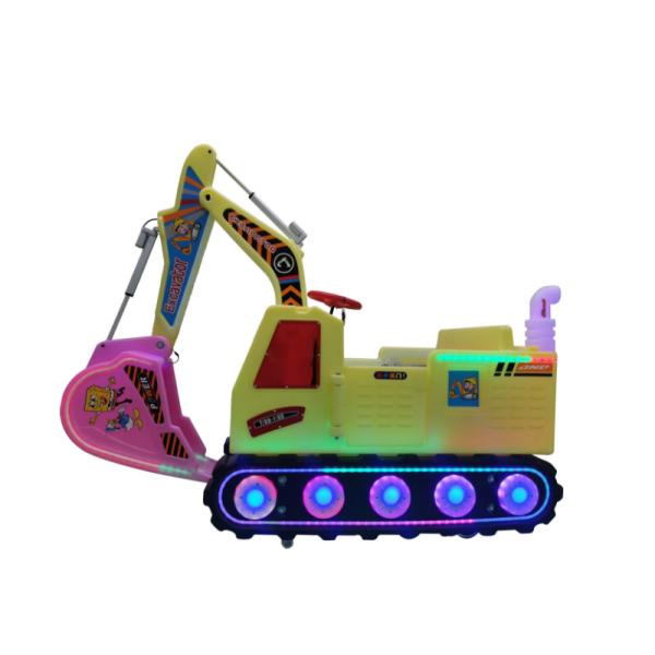 Les installations de loisirs pour enfants montent sur des jouets électriques 24V Voiture avec modélisation d'excavatrice