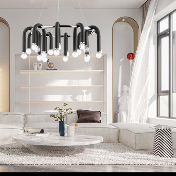 Whit 20 Chandelier Postmodern Creative U-shaped lustre industrial Chandelier(WH-MI-118)