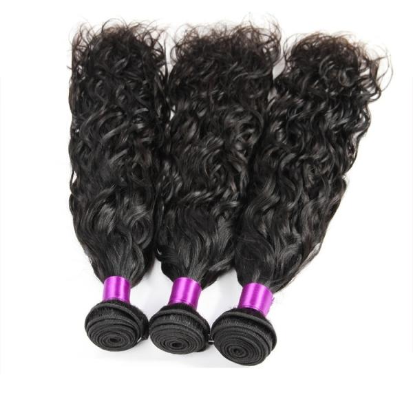 Ранг пачки волос естественной волны 8А перуанские, Веаве вьющиеся волосы Перувян 100%