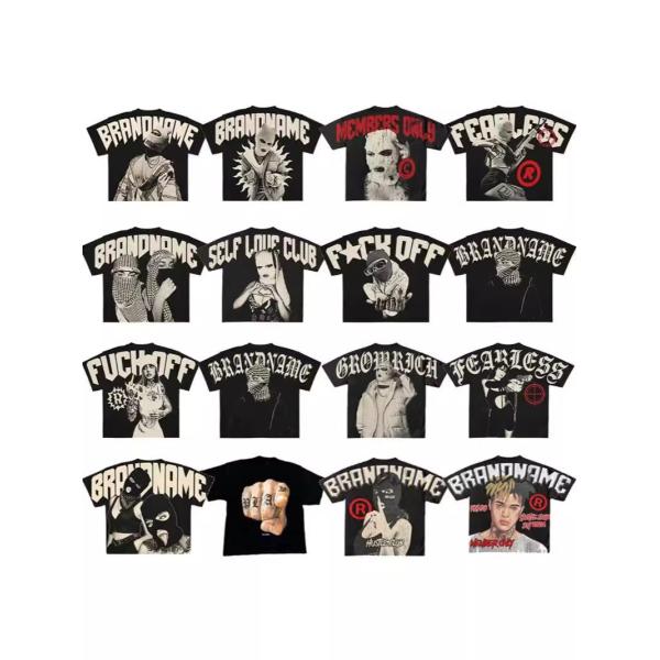 Men's Custom Vintage Designer Boxy 100% Cotton Stone Washed Round Neck T-Shirt Low MOQ