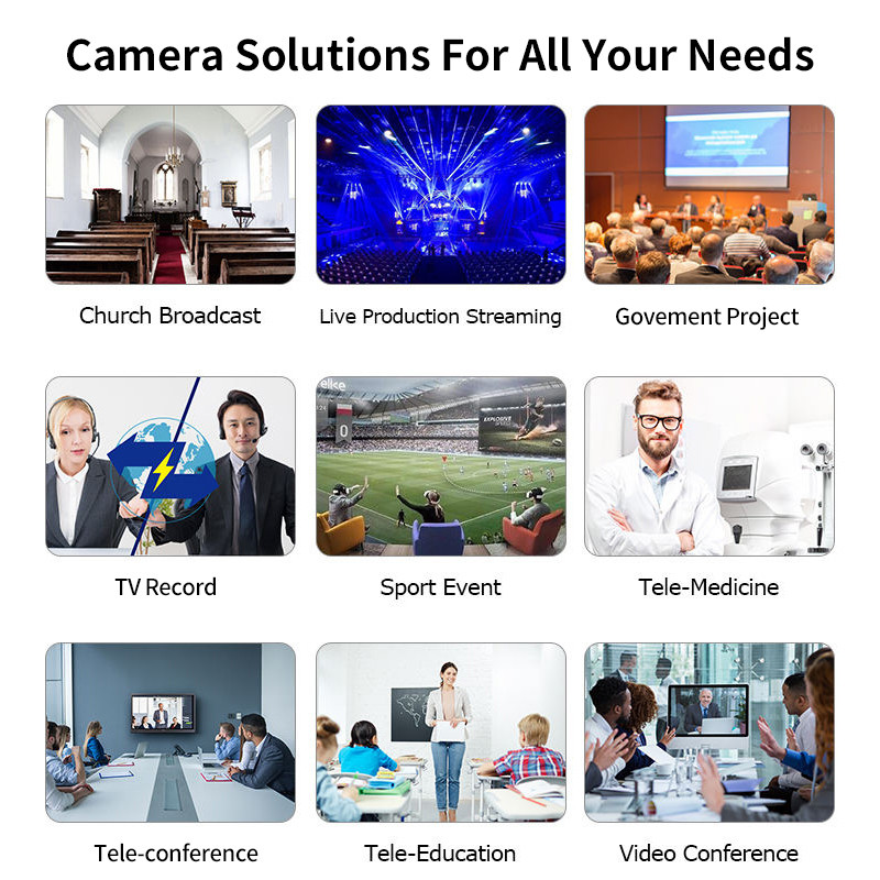 IP PTZ Camera Control Keyboard with 4D Joystick and NDI Controller by DAIPU CCU-103