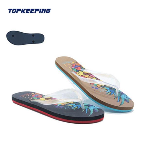 Summer Ladies Flip Flop EVA PVC Solid Flat Flip Flop