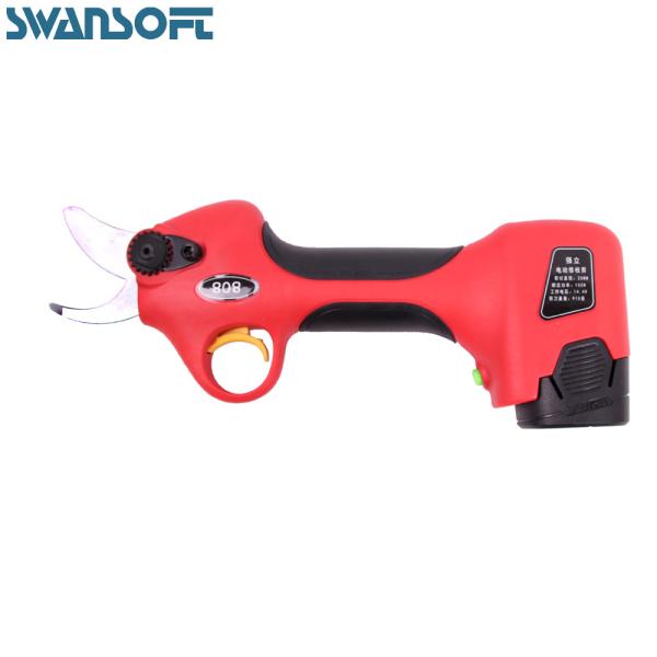 Swansoft 2.5CM Battery Orchard Pruner Lithium Battery Portable Cutting Shears Scissors Cordless Electric Pruners