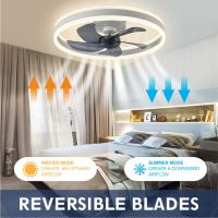 Lumière de ventilateur simple moderne pour chambre à coucher