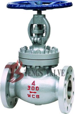 Carbon Steel Industrial Globe Valve , A216 WCB ANSI Flanged Plug Disc Globe Valve