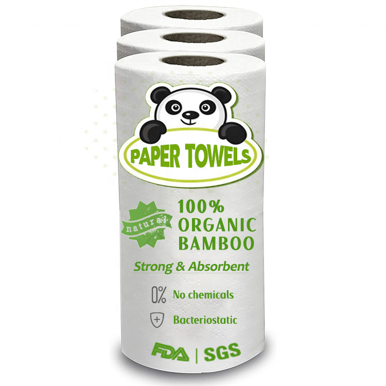 Top Selling disposable Kitchen Roll of Paper Custom Bamboo Kitchen Paper Roll