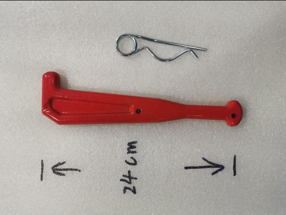 DN150 Plug Pipe Clamp Red  SY Pump Truck Insert Pin