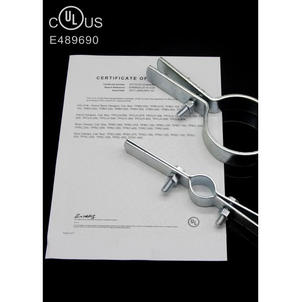 Стальная оцинкованная застежка с болтом, держатель труб UL Standard