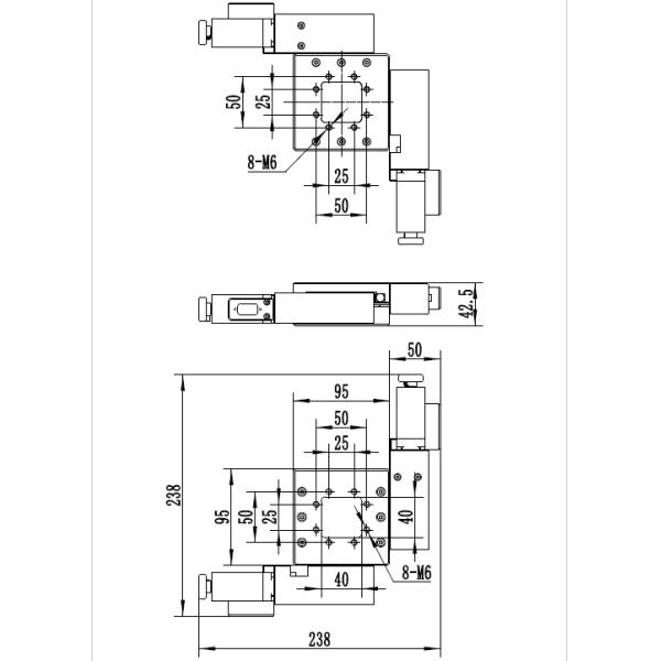 Aluminum Alloy Optical XY Motorized Rotation Stage 360 Degree