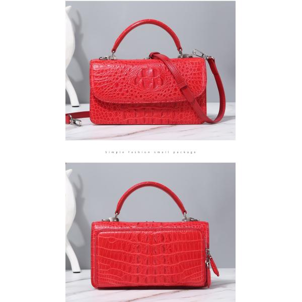 Fashion Designer Genuine Crocodile Leather Women Small Handbag Purse Authentic Alligator Skin Female Flap Shoulder Bag