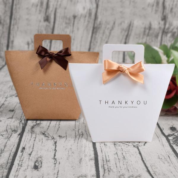 Cadeau de fête en vrac Sacs en papier kraft brun pour les collations