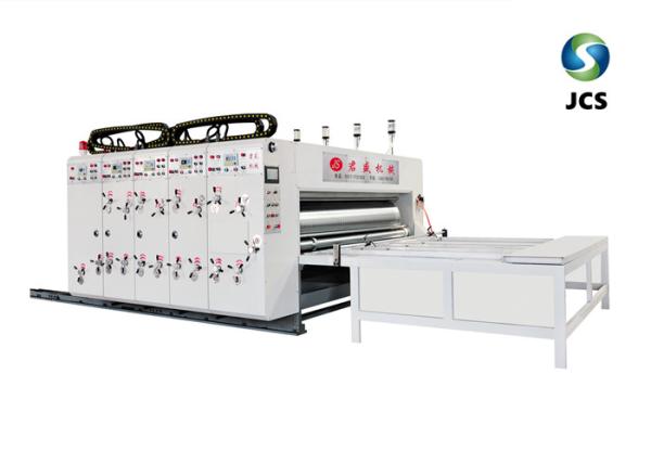 Pneumatic Lock Two Color Flexo Printing Machine , Rotary Electric Die Cutter