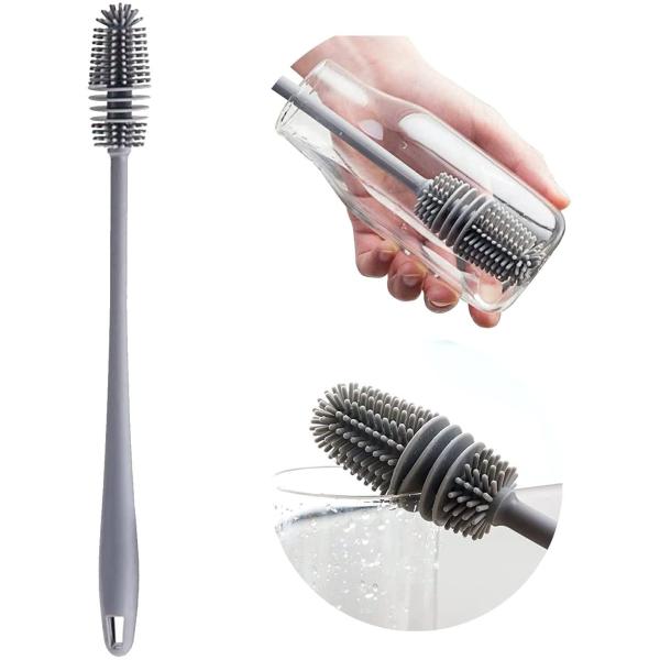 55g Silicone Bottle Brush Cleaning Brush for Hand Washing Water Bottles and Glassware