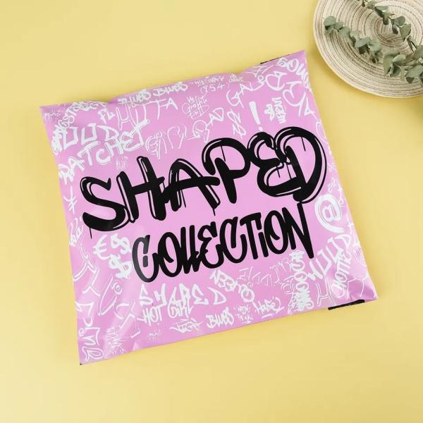 CTCX Custom Printed Pink Plastic Packaging Shipping Postage Poly Mailers Polymailer Mailing Bags for Clothes