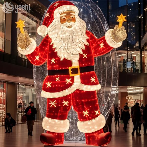 Santa Claus Lighting Large Christmas Lanterns Customizable 180CM