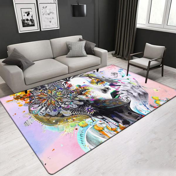 Slip-proof 160*180 cm modern design area rug for living room and bedroom