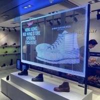 オリジナルOEM/ODM/OBM屋内広告LEDディスプレイパネルP3.91透明LEDメッシュスクリーン（小売店向け）