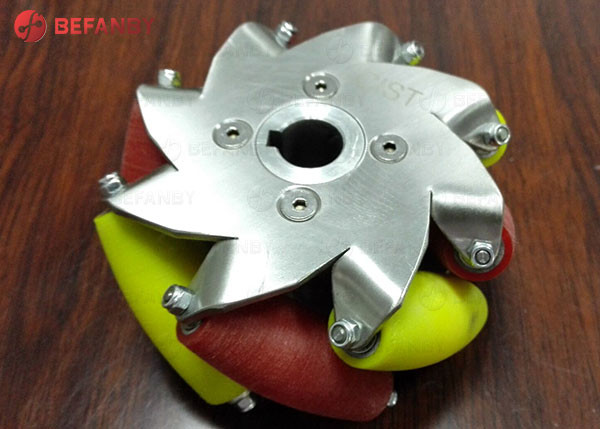 6 Inch 600kg Load PU Mecanum Wheels for AGV and Omnidirectional Applications