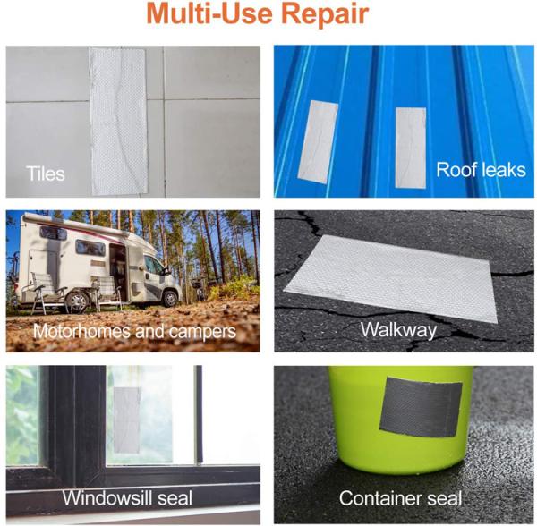 Waterproof Car Roof Aluminum Foil Self-adhesive Bitumen Tape for Roof Crack Repair